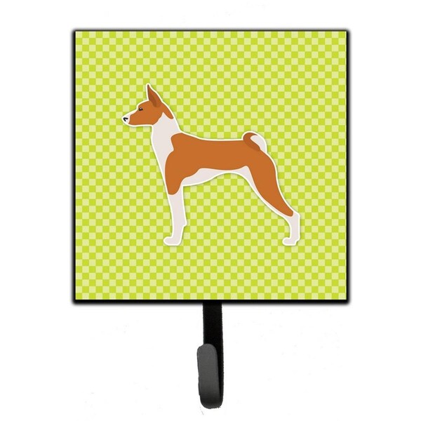 Jensendistributionservices Basenji Checkerboard Green Leash or Key Holder MI1715036 - main